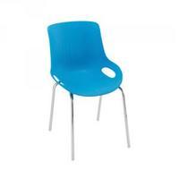 Jemini 4 Leg Breakout Chair Chrome Legs Blue KF838772