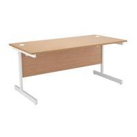 Jemini Rectangular Desk Cantilever 1400mm Oak KF838783