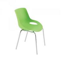 Jemini 4 Leg Breakout Chair Chrome Legs Green KF838771