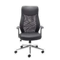 jemini mesh high back operator black chair kf74501