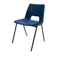 jemini polypropylene stacking blue chair kf74958