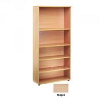 jemini 1800mm bookcase 4 shelves white