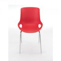 Jemini 4 Leg Breakout Chair Chrome Legs Red KF838770