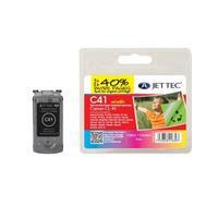 jet tec remanufactured canon cl 41 cmy colour c41 inkjet printer ink