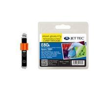 Jet Tec Remanufactured Epson T0801 Black E80B Inkjet Printer Ink