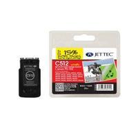 jet tec remanufactured canon pg 512 black c512 inkjet printer ink