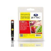 Jet Tec Remanufactured Canon CLI-551XL Yellow CL51Y Inkjet Printer Ink