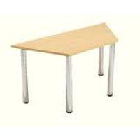 Jemini Trapezoidal Meeting Room Table Folding Leg Beech