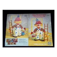 jean greenhowes knitted clowns vintage novelty knitting pattern