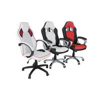 jenson racing office swivel chair available in white red and black