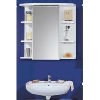 Jessica Mirrored White Bathroom Cabinets