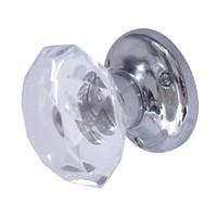 Jedo Cut Acrylic Faceted Mortice Knob