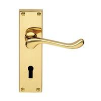 Jedo Traditional Victorian Scroll Standard & Euro Keyhole Door Handles