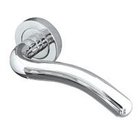 Jedo Paja Flow Door Handle on Round Rose