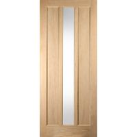 Jeld-Wen White Oak Lexington Obscure Glazed External Door 2032x813x44mm