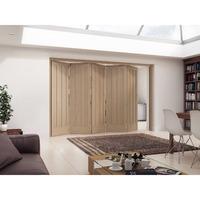 Jeld-Wen Aston White Oak 3 Panel Fold Sliding Internal Door 2047x3538x35mm 5+0