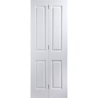 Jeld-Wen Bi-Fold Atherton Smooth 4 Panel Internal Door 1981x610x35mm