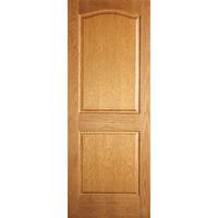 Jeld-Wen Newstead 2 Panel Arched Oak Veneer Internal Door 1981x762mm