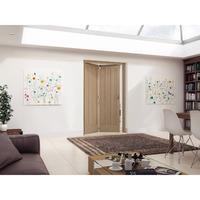 Jeld-Wen Aston White Oak 3 Panel Fold Sliding Internal Door 2047x1471x35mm 2+0