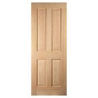 Jeld-Wen Oregon White Oak 4 Panel Internal Door 78in x 30in x 35mm (1981 x 762mm)