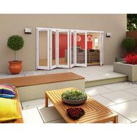 Jeld-Wen Darwin White Hardwood Folding Patio Door 2104x4804x54mm 5L+1R