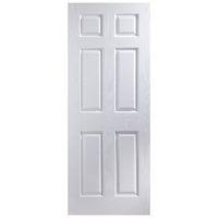 jeld wen moulded door 6 panel woodgrain internal door 78in x 30in x 35 ...