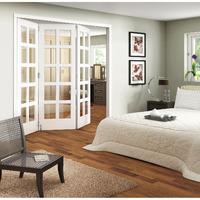 jeld wen shaker white primed 10 lite clear glazed fold sliding interna ...