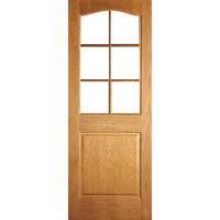 Jeld-Wen Huntingdon 6 Light Glazed Arched Oak Veneer Internal Door 1981x686mm