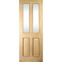 Jeld-Wen Oregon White Oak Raised Bead Clear Glazed Internal Door 78in x 30in x 35mm (1981 x 762mm)