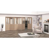 jeld wen oregon white oak 2 light clear glazed fold sliding internal d ...