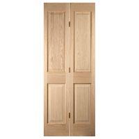 jeld wen oregon white oak 4 panel bi fold internal door 1950 x 579 x 3 ...