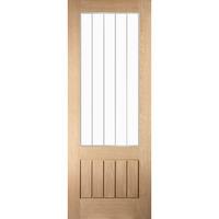 Jeld-Wen Oregon White Oak Cottage Glazed Internal Door 78in x 33in x 35mm (1981 x 838mm)