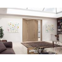 Jeld-Wen Aston White Oak 3 Panel Fold Sliding Internal Door 2047x1929x35mm 3+0