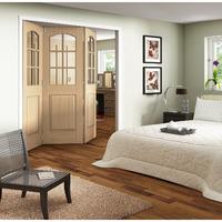 Jeld-Wen Huntingdon Oak Veneer 6 Light Clear Glazed Room Divider 2047x2157x35mm 3+0