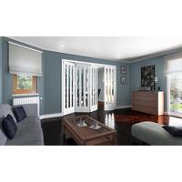 jeld wen aston white primed 3 light clear glazed fold sliding internal ...