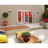 jeld wen darwin white hardwood folding patio door 2104x3004x54mm 3l1r