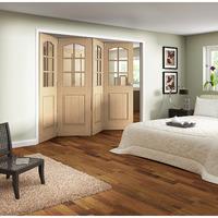 Jeld-Wen Huntingdon Oak Veneer 6 Light Clear Glazed Room Divider 2047x2849x35mm 4+0