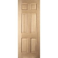 jeld wen oregon 6 panel oak veneer 35mm internal fire door 1981x686mm