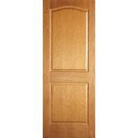 Jeld-Wen Newstead 2 Panel Arched Oak Veneer Internal Door 1981x838mm