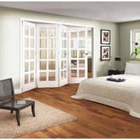 jeld wen shaker white primed 10 lite clear glazed fold sliding interna ...