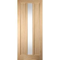 Jeld-Wen White Oak Lexington Obscure Glazed External Door 1981x914x44mm