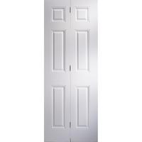 Jeld-Wen Bi-Fold Arlington Smooth 6 Panel Internal Door 1981x762x35mm