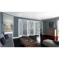 jeld wen aston white primed 3 light clear glazed fold sliding internal ...