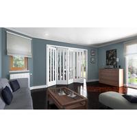 jeld wen aston white primed 3 light clear glazed fold sliding internal ...