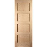 jeld wen shaker white oak 4 panel internal fire door 2040 x 826 x 44mm ...