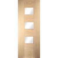 Jeld-Wen Cube 3 Light White Oak Internal Door 78in x 30in x 35mm (1981 x 762mm)