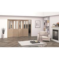 jeld wen oregon white oak 2 light clear glazed fold sliding internal d ...