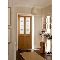 Jeld-Wen White Oak Woodhouse Double Glazed External Door 2032x813x44mm