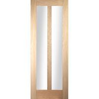 Jeld-Wen Shaker 2 Panel Glazed White Oak Door 78in x 33in x 35mm (1981 x 838mm)