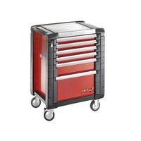 jet6m3 roller cabinet 6 drawer red